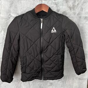 EUC Gerry lightweight quilted coat with printed interior. Kids Size 7-8